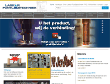 Tablet Screenshot of laskar-puntlastechniek.nl